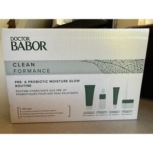 New in box Doctor Babor Cleanformance Pre- and Probiotic Moisture Glow Routine
